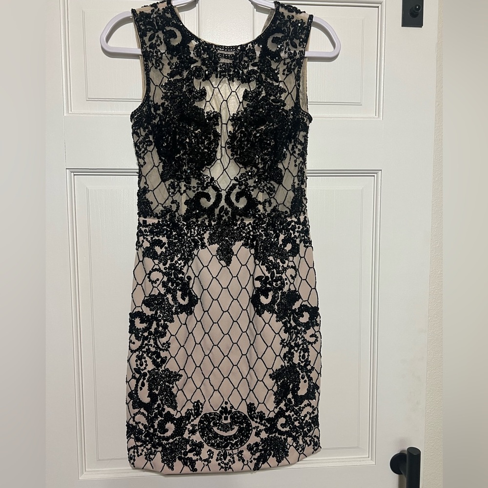 Tony Bowls beaded cocktail dress